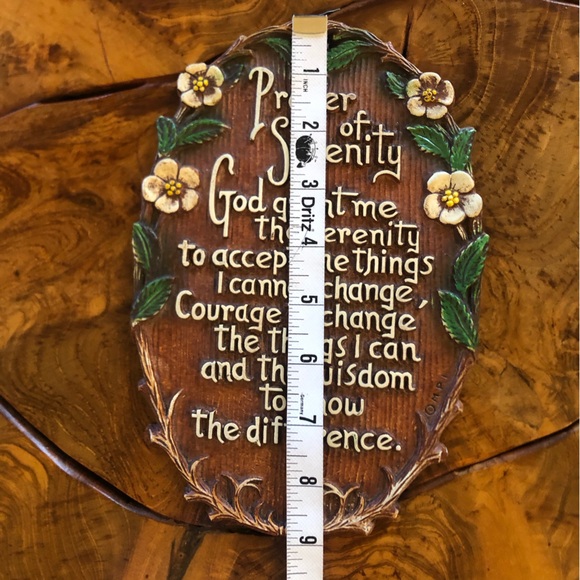 Vintage 60s Serenity Prayer Wall Plaque - Multi Products Inc - Picture 2 of 8